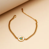 Classic Heart Charm Golden Bracelet