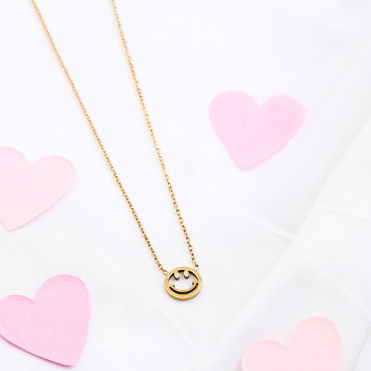 Keep Smile Golden Chain Pendant