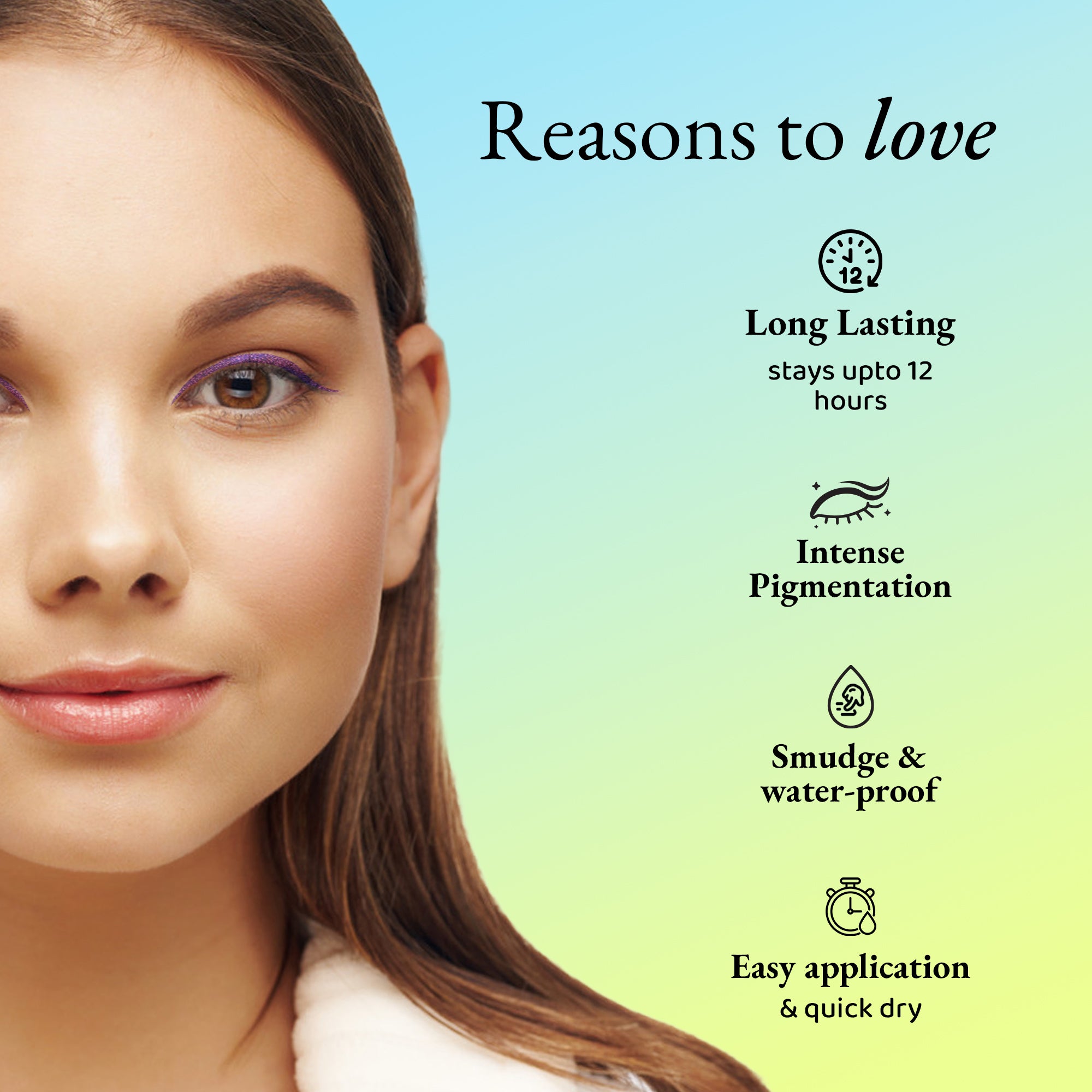 Elitty Show Me Shimmer Eyeliner Combo (Purple, Pink, Emerald Green), 4 ml each