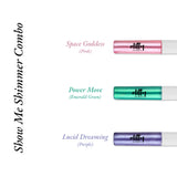Elitty Show Me Shimmer Eyeliner Combo (Purple, Pink, Emerald Green), 4 ml each