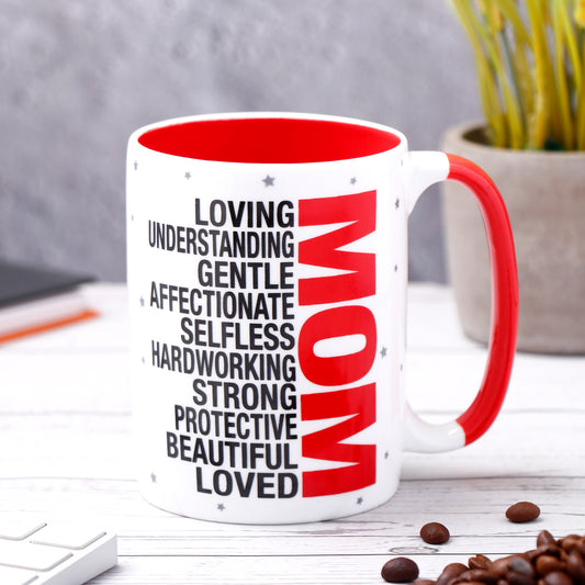 Archies Quoted Ceramic Mug - Mom 350 ml