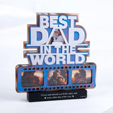Best Dad Quoted Wooden Photo Frame
