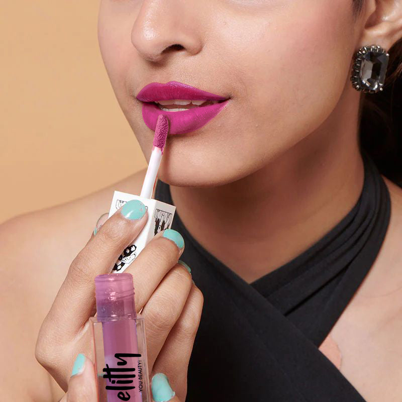 Elitty Mauve Liquid Matte Lipstick | Transferproof, Smudgeproof & Lightweight | Just A Girl - 4 ML