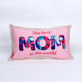 Archies "The Best Mom in the World" Soft Pink Cushion for Moms