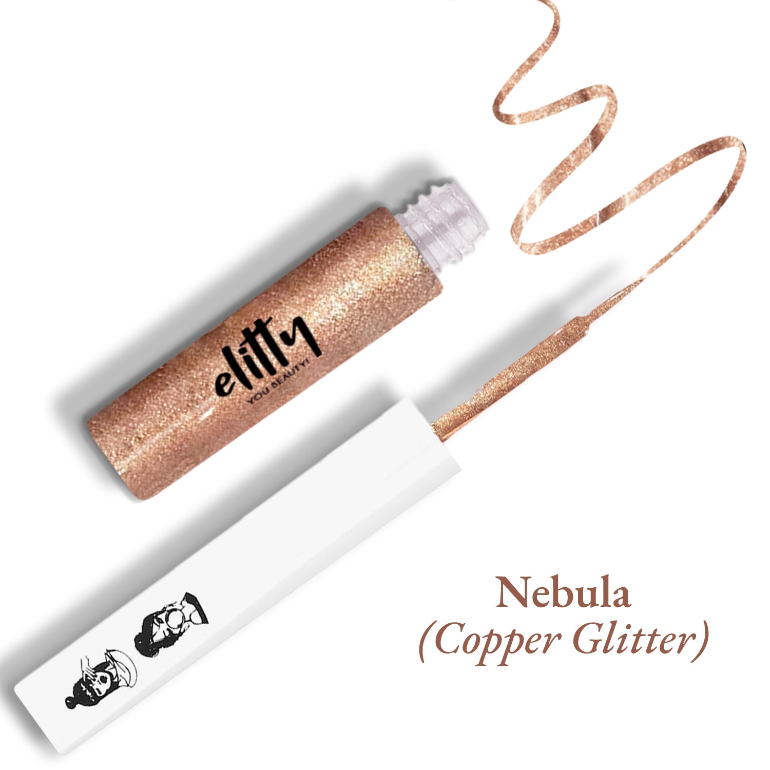 Elitty Copper Glitter Eyeliner -Nebula ( 4ml)