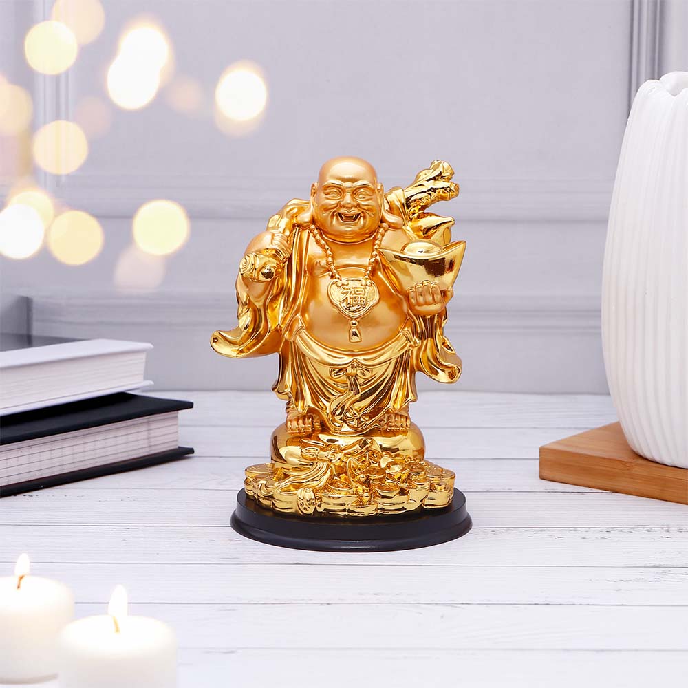 Majestic Golden Laughing Buddha