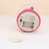 Magenta Romantic Couple Musical Snow Globe