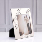 Silver Plated Hearts Engraved Big Photo Frame