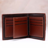 LuxeCraft Mens Brown Wallet