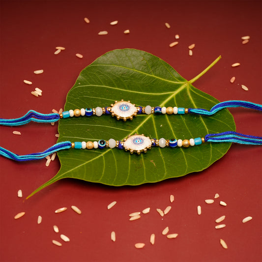 Traditional Evil Eye Premium Rakhi Pack of 2