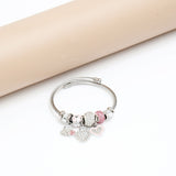 Sweet Heart Charms Silver Bracelet