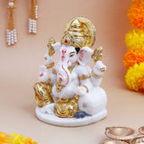 Shee Ganesha Idol with Golden Emblishment