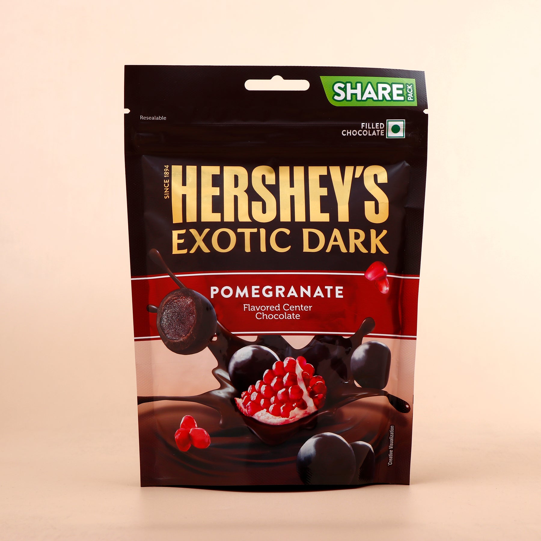 Hersheys Exotic Dark Pomergranate Chocolate 100 GM