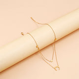Crescent Golden Chain Pendant