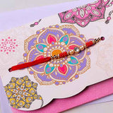 For Loving Brother Rakhi mailer with Roli chawal and Envelope