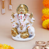 Shee Ganesha Idol with Golden Emblishment