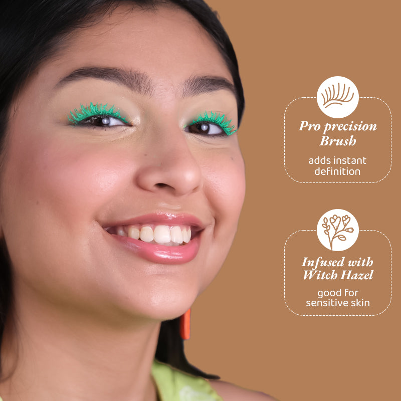 Elitty Turqoise Pop Colored Lush Lashes Mascara - Slay Hard - 5 gm