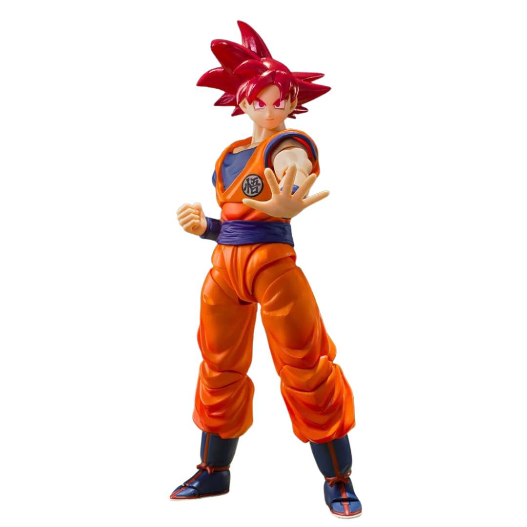 Dragon Ball Z Super Saiyan God Son Goku -Saiyan God Instilled With The Light Of Righteous Hearts S.H.Figuarts By Tamashii Nations
