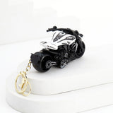 White Superbike Keychain