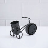 Bicycle Pen Stand Figurine Clock