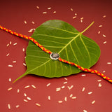 Surya-Chandra Premium Silver Rakhi