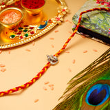 Ganesha Premium Silver Rakhi