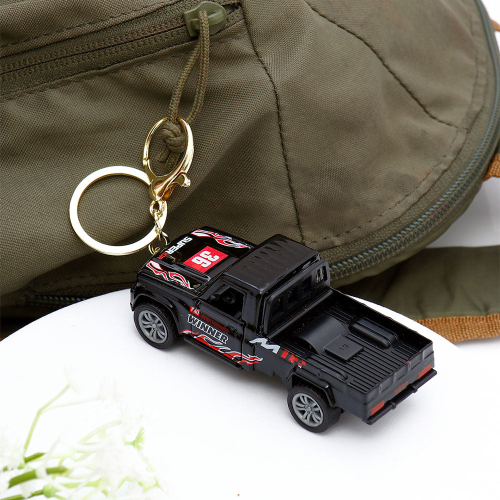Black Safari Jeep Keychain