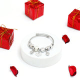 Hearts Charms Silver Bracelet