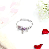 Teddy Charms Silver Bracelet