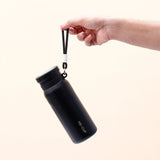 Black Steel Sipper Bottle