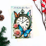 Happy New Year Greeting Card with Envelope