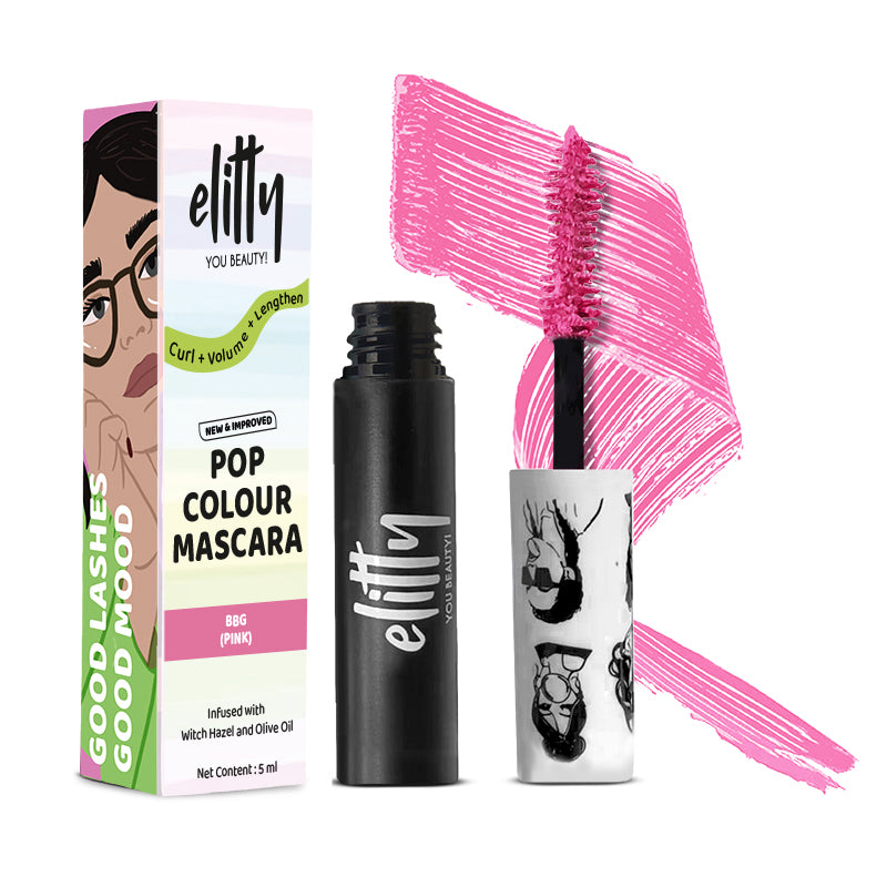 Elitty Pink Pop Colored Lush Lashes Mascara - BBG - 5 gm