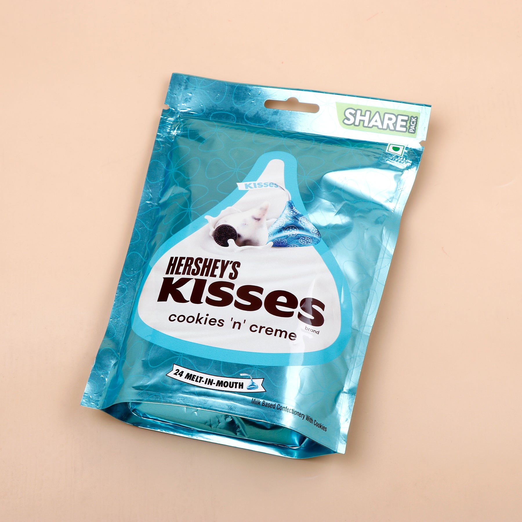 Hersheys Kisses Cookies and Creme Chocolate 100 GM