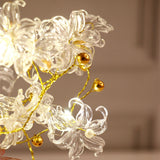 White Blossoms in Crystal Vase