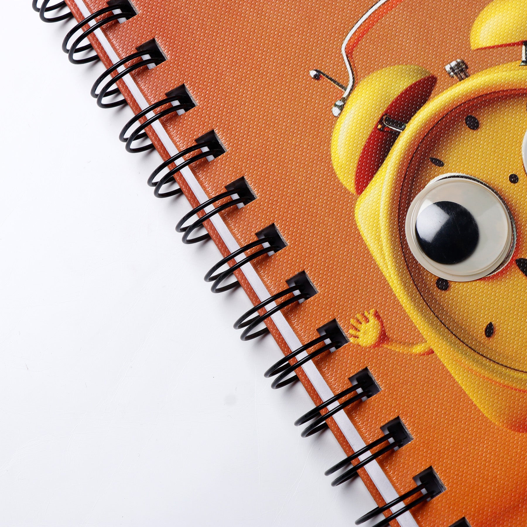 Clock Theme Googli Eyes Spiral Notebook