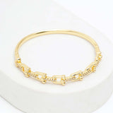 Elegant Interlocked Golden Bracelet