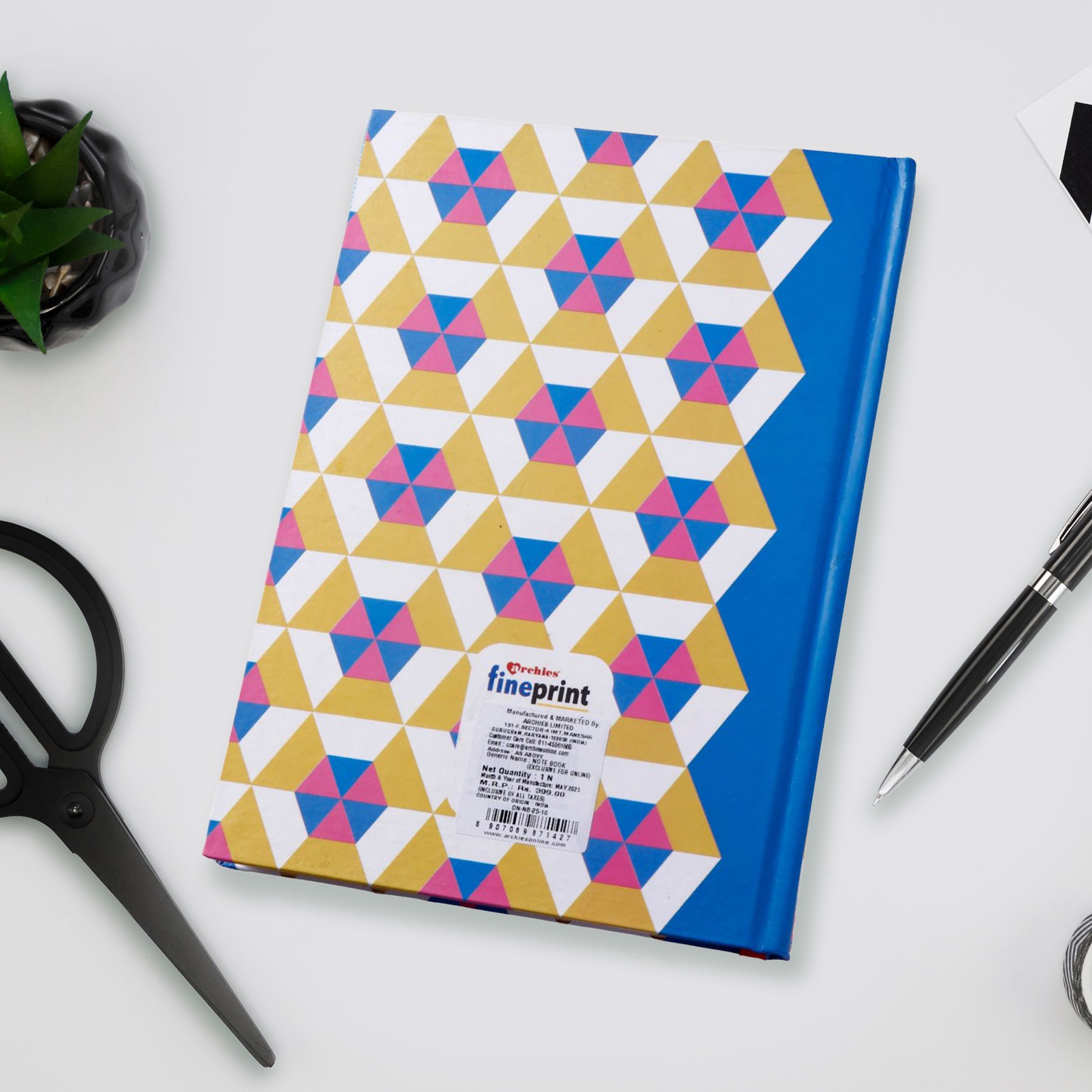 Hexagon Designer Printed Notebook
