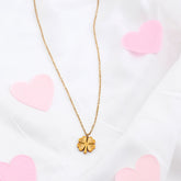 Golden Clover Chain Pendant