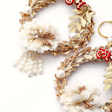 White and Golden Shubh Labh Pearl Hanging