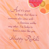 Dear Sister Raksha Bandhan Greeting Card With Envelope