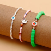 Princess Charm Multi Layer Bracelet Set