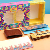 Blue Rakhi Mailer with Wallet and Hanging Hamper