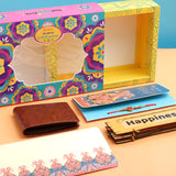 Blue Rakhi Mailer with Wallet and Hanging Hamper