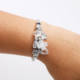 Clover Luck Charms Silver Bracelet