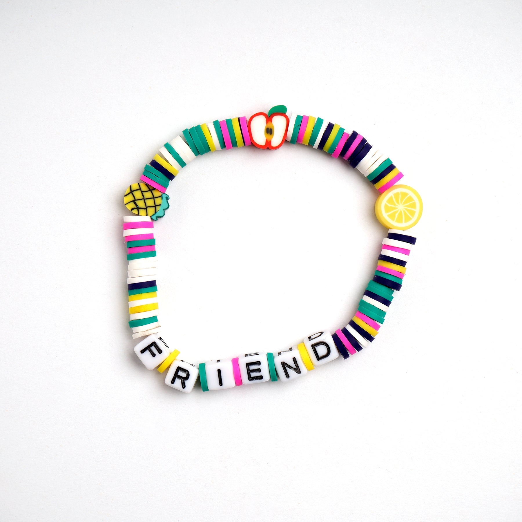 Multi Colour Loop Fruit Bead Friendship Bracelet