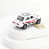 White Safari Jeep Keychain