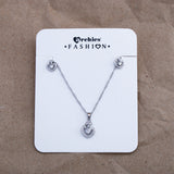 Enchanted Heart Pendant with Earring Set