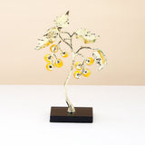 Green Crystal Flower Tree Showpiece