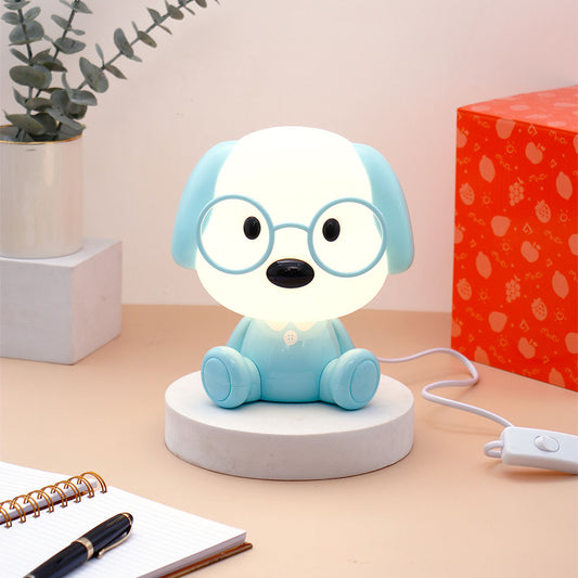 Blue Puppy Night Light Kids Lamp
