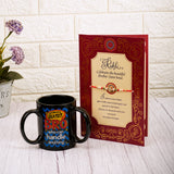 Celebrations Rakhi Greeting Card With Three Handle Mug